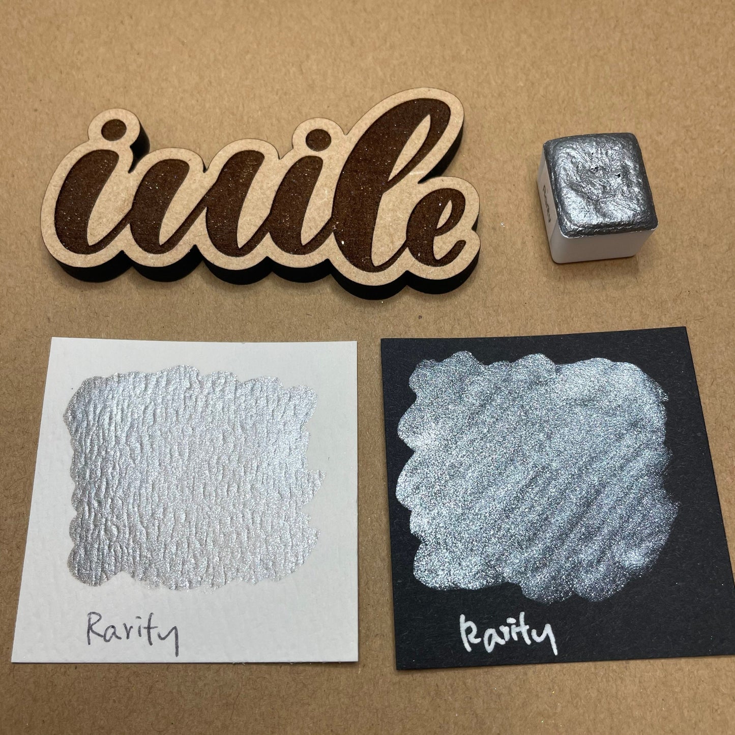 Last Chance! Rarity grey Unicorn Series watercolor paints half pan