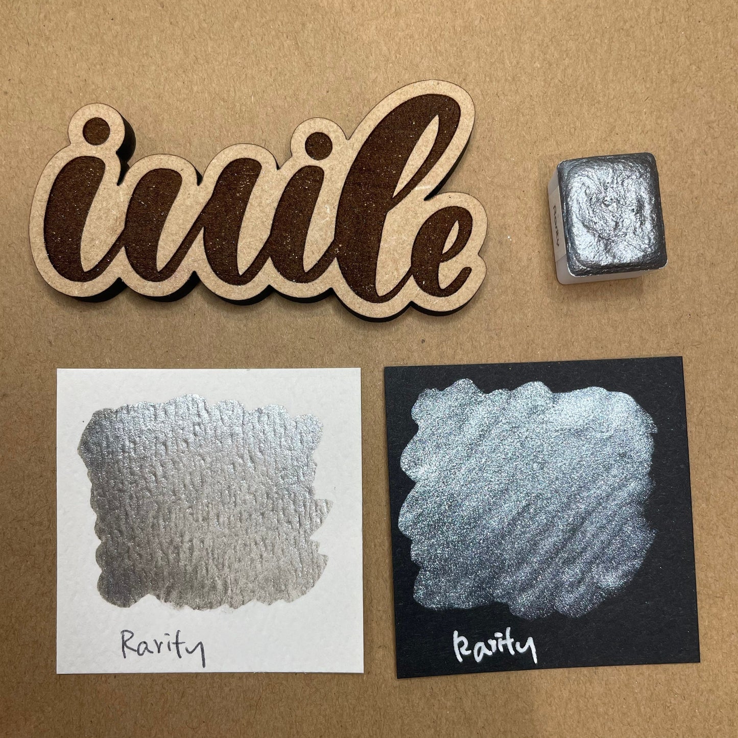 Last Chance! Rarity grey Unicorn Series watercolor paints half pan