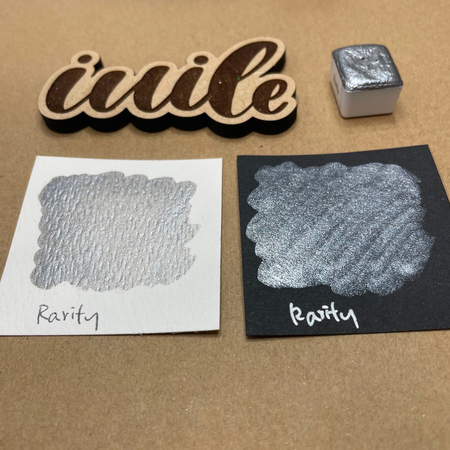 Last Chance! Rarity grey Unicorn Series watercolor paints half pan