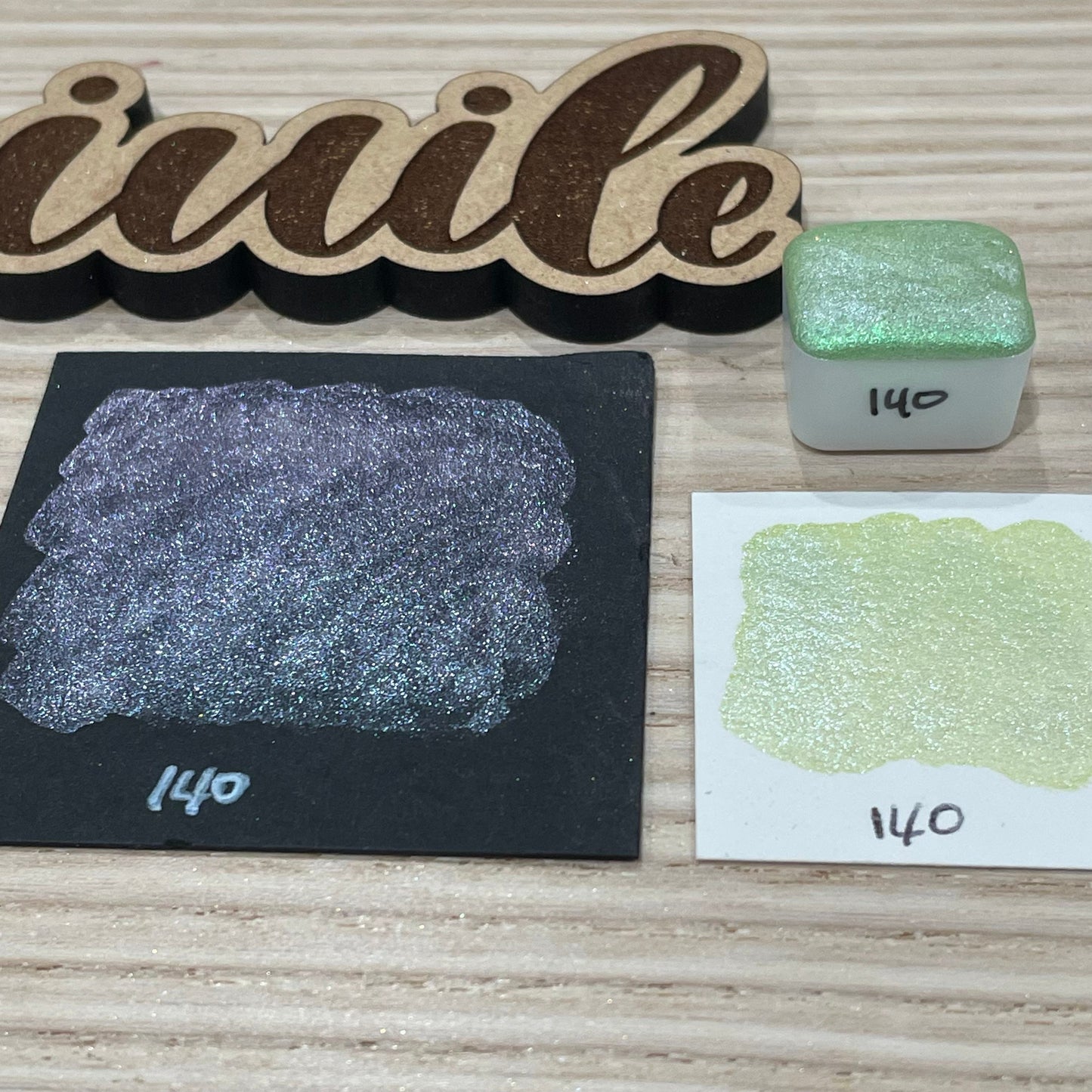 Limited no.140 macaroon half colorshift handmade watercolor paints