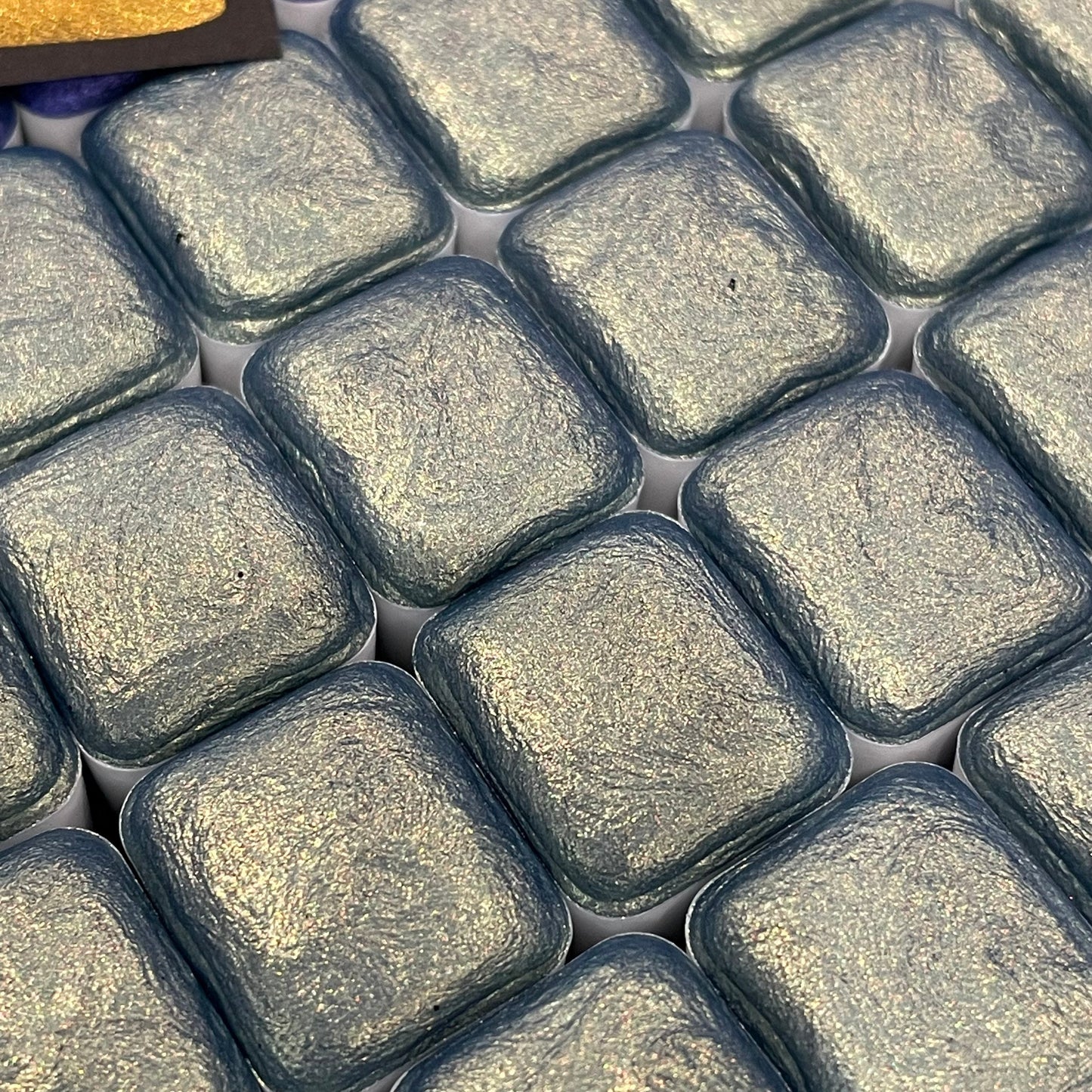 Arctic Blue Half Handmade shimmer watercolor paints