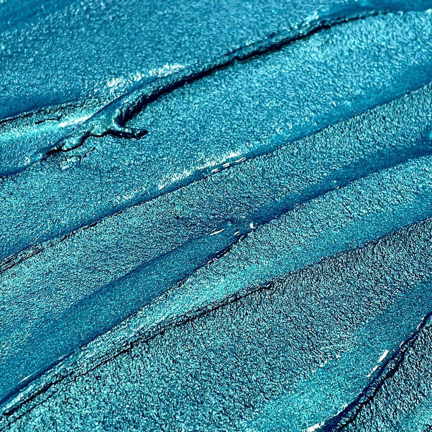 Atlantic Blue half Handmade shimmer watercolor paints