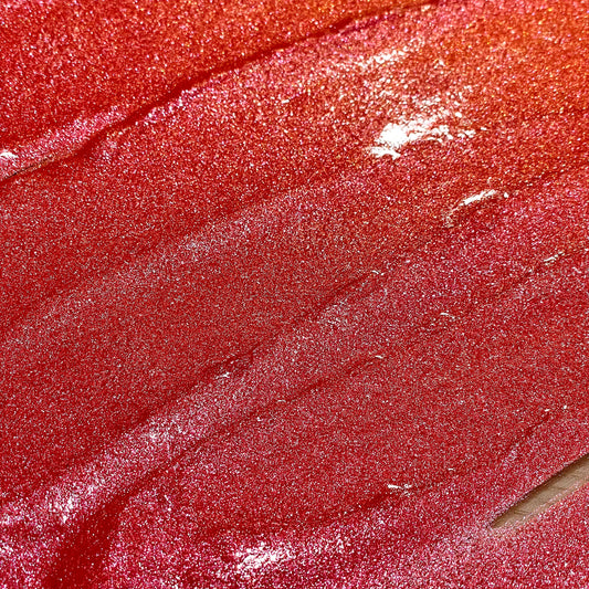 Rose orange Half pan Bling Bling Handmade Color Shift shimmer watercolor paints