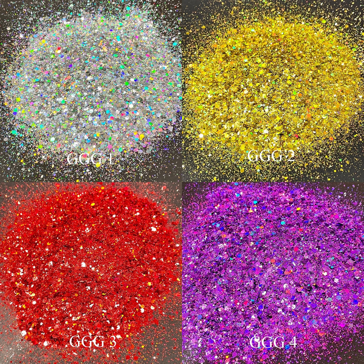 10g Holographic Bubble Chunky Glitter For Epoxy Resin Mold Filler