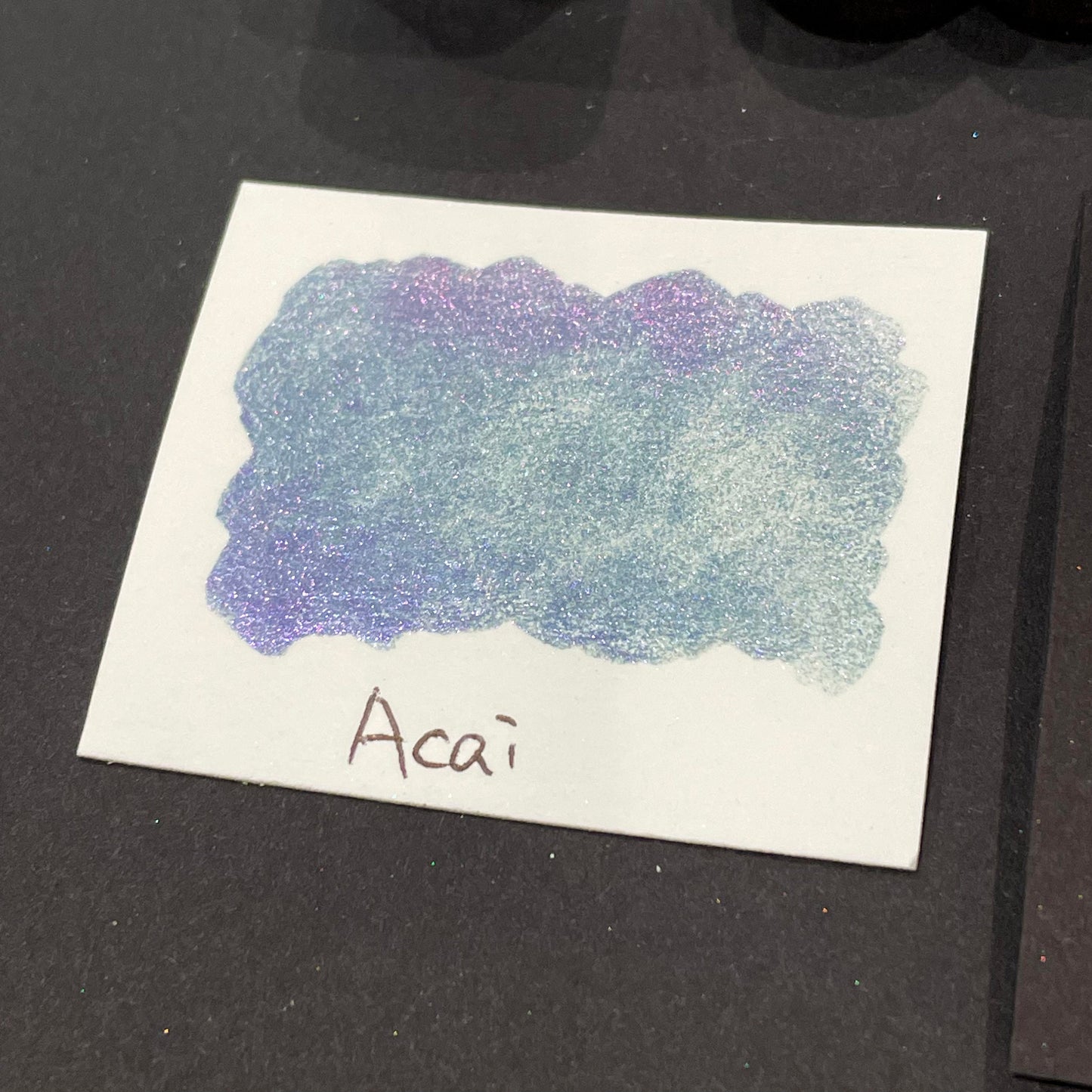 Acai purple Half pan Fruits Basket Colorshift Handmade shimmer watercolor paints