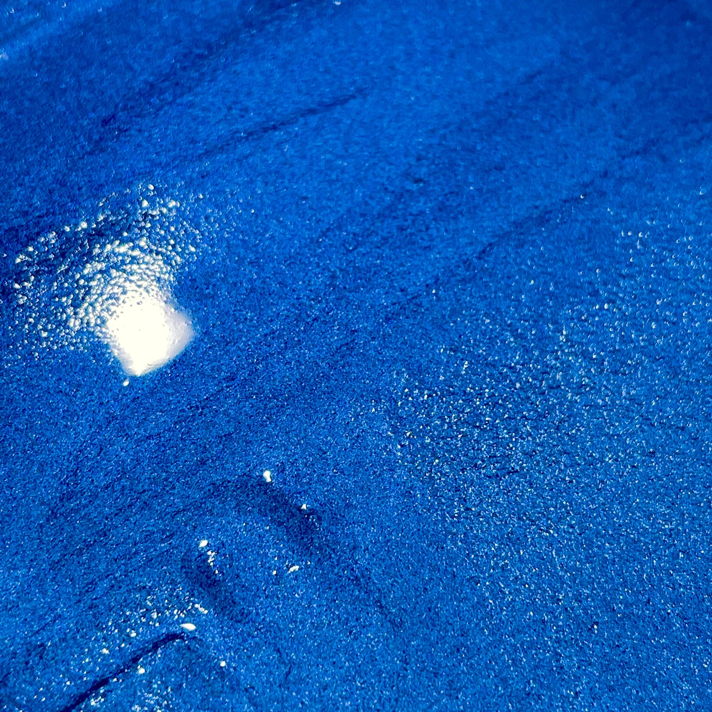 Denim Blue Handmade Metallic Shimmer Watercolor Paints Half Pan