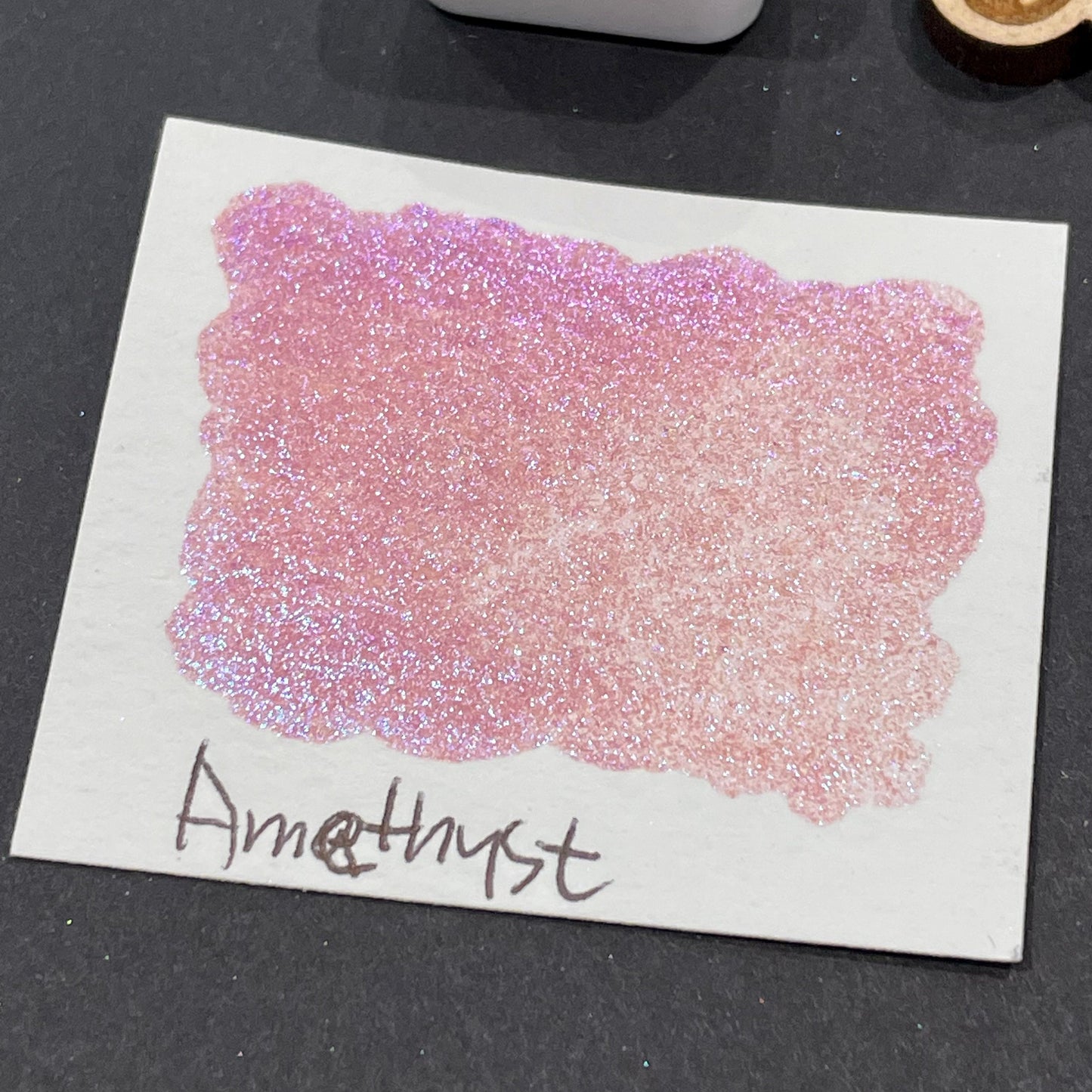 Amethyst purple Half pan Bling Bling Handmade Color Shift shimmer watercolor paints