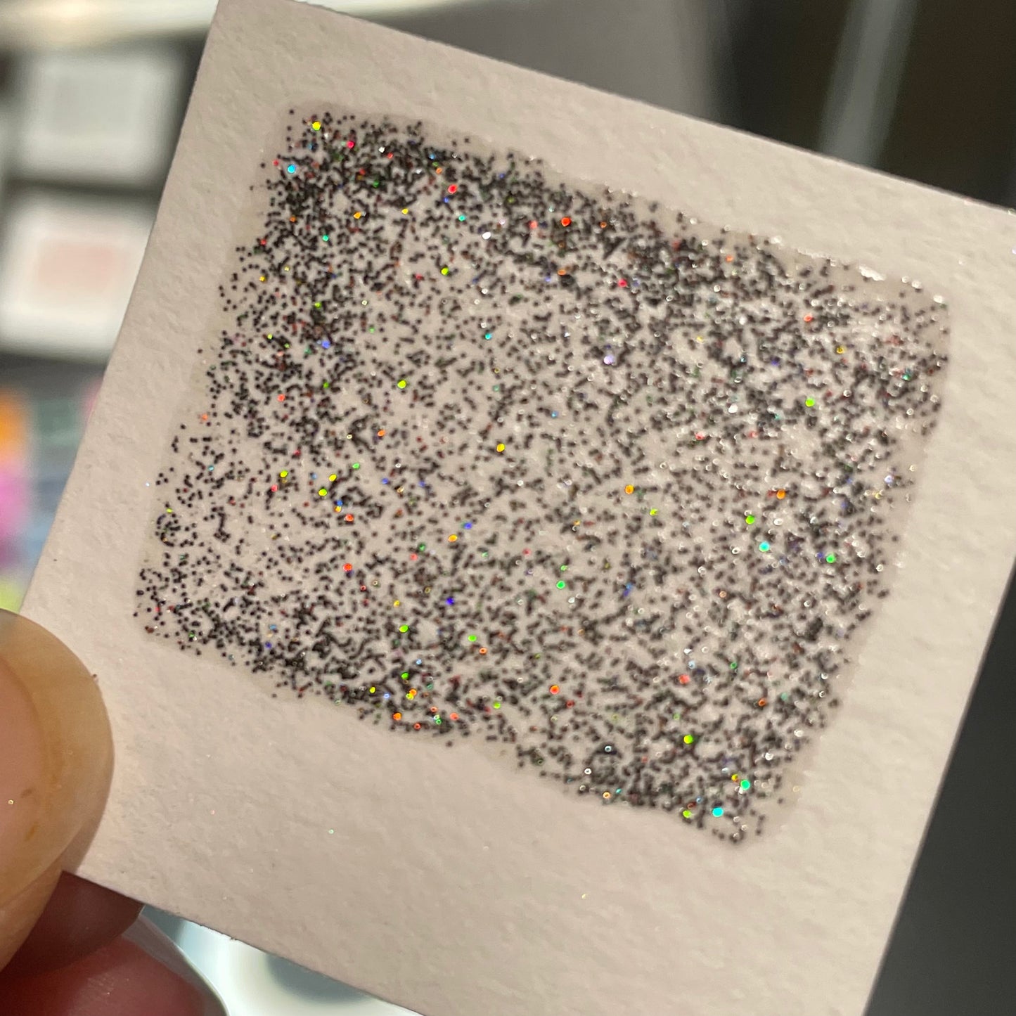 Galaxy set for Handmade Chunky Holo glitter watercolor paints half pans in Tin case