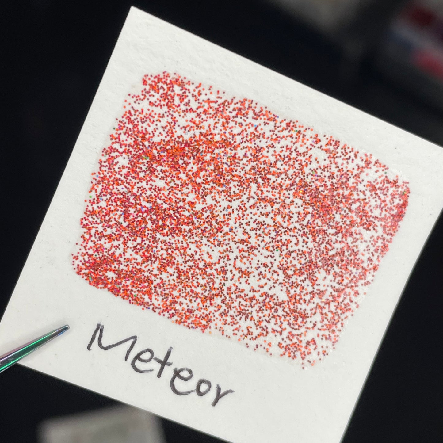 Meteor Galaxy Chunky Holo glitter watercolor paints half pan