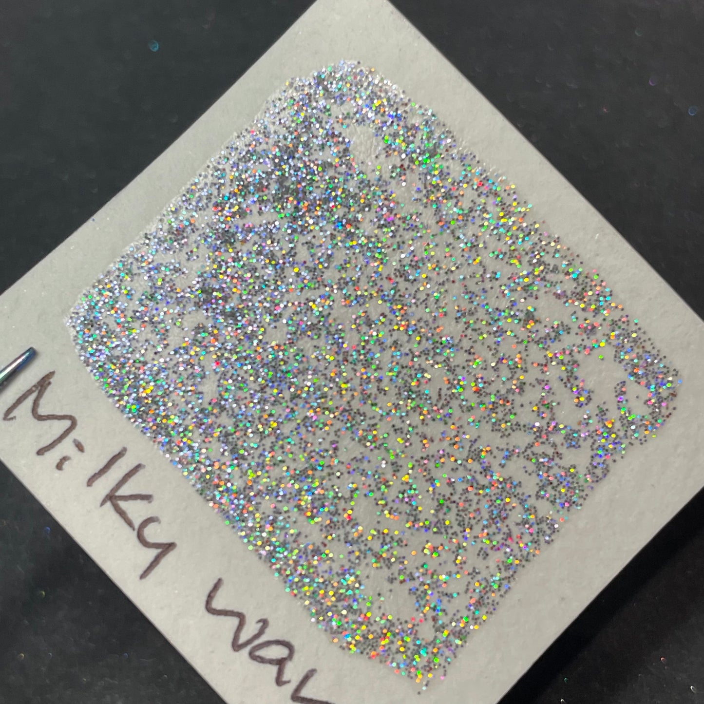 Milky Way Galaxy Chunky Holo glitter watercolor paints half pan