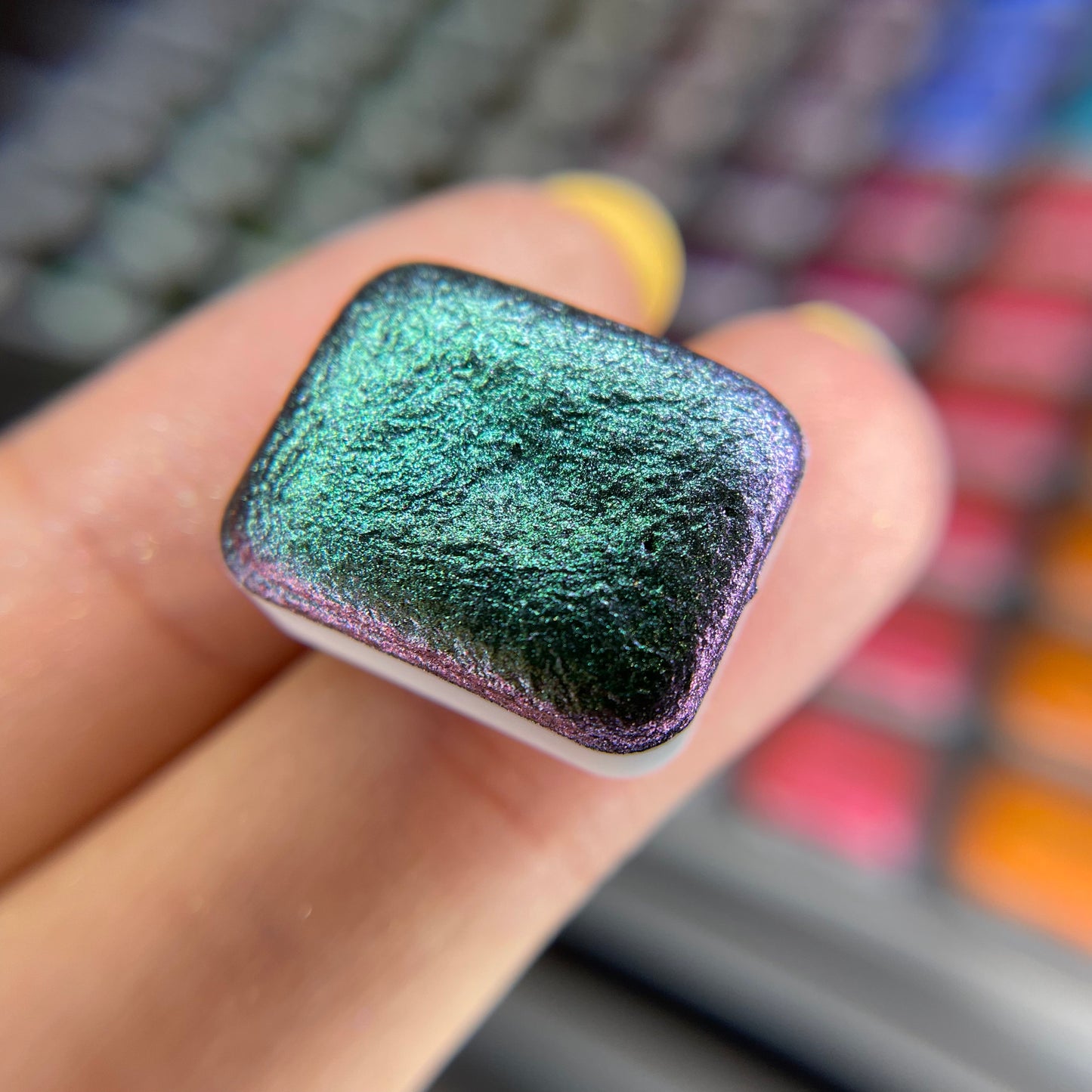 No. 24 Pearl color shift watercolor paint Half/Quarter/Mini