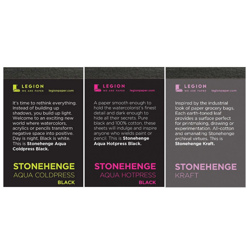 Legion Stonehenge Aqua Artist Pad watercolor paper