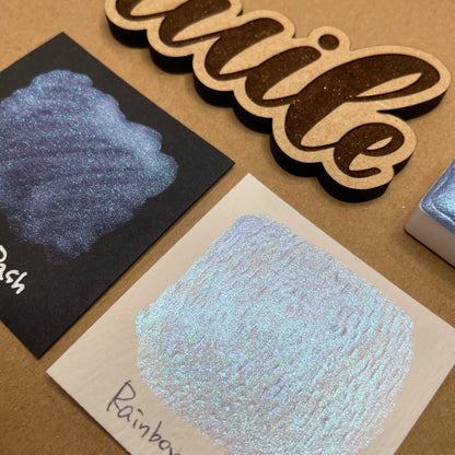 Last Chance! Unicorn Dot Card Tester Sampler Watercolor Shimmer Glittery Paints