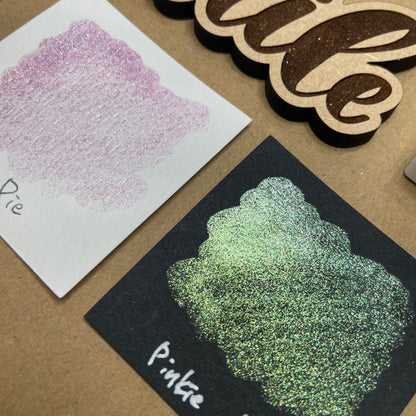 Last Chance! Unicorn Dot Card Tester Sampler Watercolor Shimmer Glittery Paints