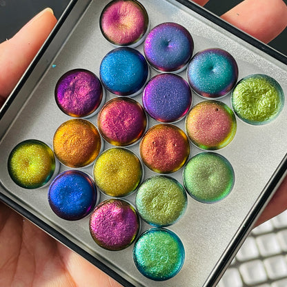 last chance! Button Vol.1 Master Mini Set Handmade Color shift watercolor paints