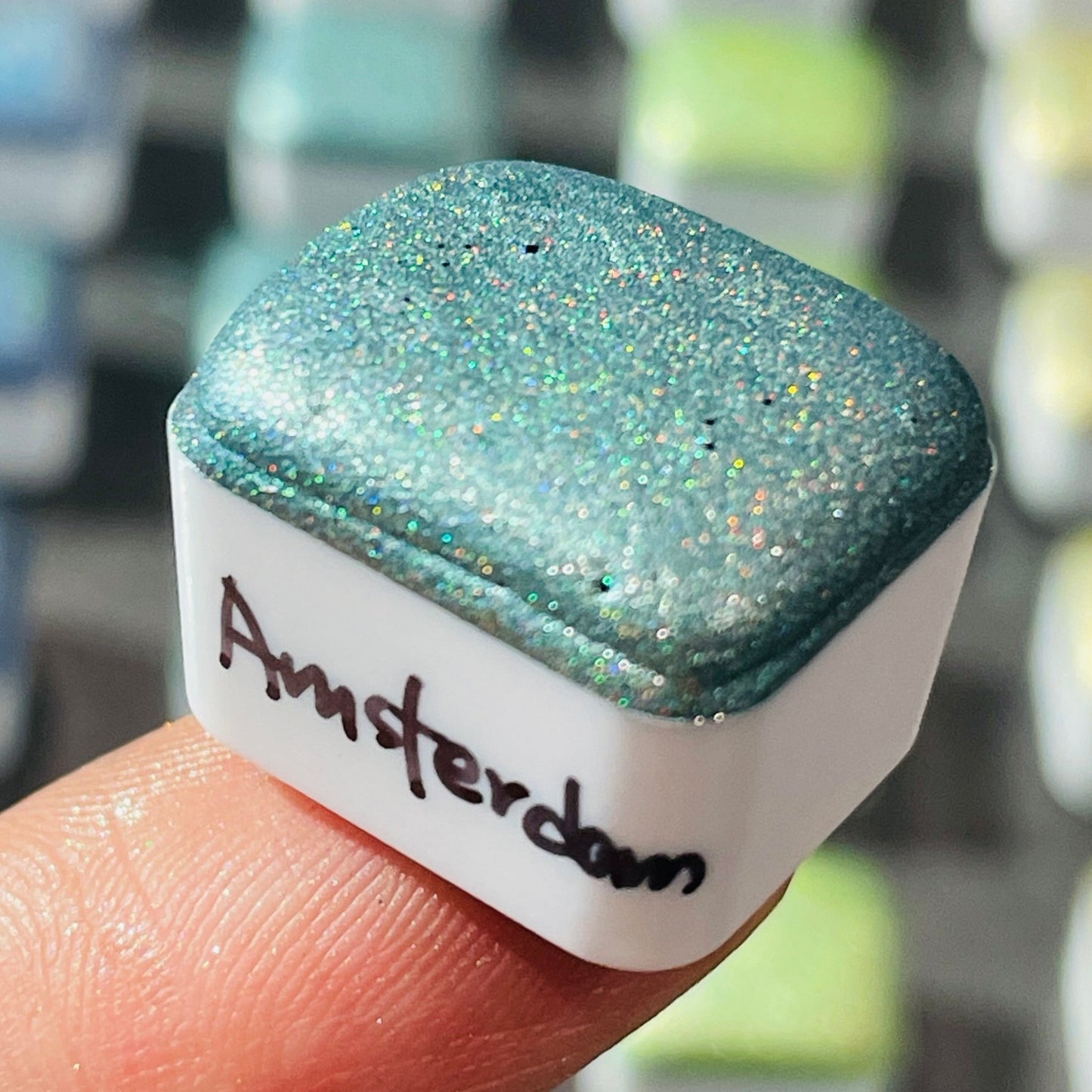 Limited Amsterdam Half Renaissance series Handmade Colored Hologram Sparkle Watercolor Paint