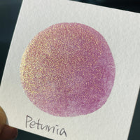 Petunia Flower Field Series Handmade Shimmer Mica Glitter Watercolor Paints