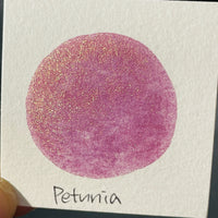 Petunia Flower Field Series Handmade Shimmer Mica Glitter Watercolor Paints