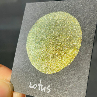 Lotus Flower Field Series Handmade Shimmer Mica Glitter Watercolor Paints