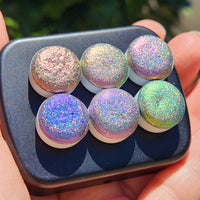 Button Perfection Set Hologram Super Color Shift Chrome Handmade Shimmer Glitter Watercolor Paint