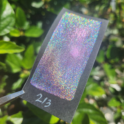 No.213 Perfection Half Pan Handmade Color Hologram Super Color Shift Chrome Watercolor Paints by iuilewatercolors