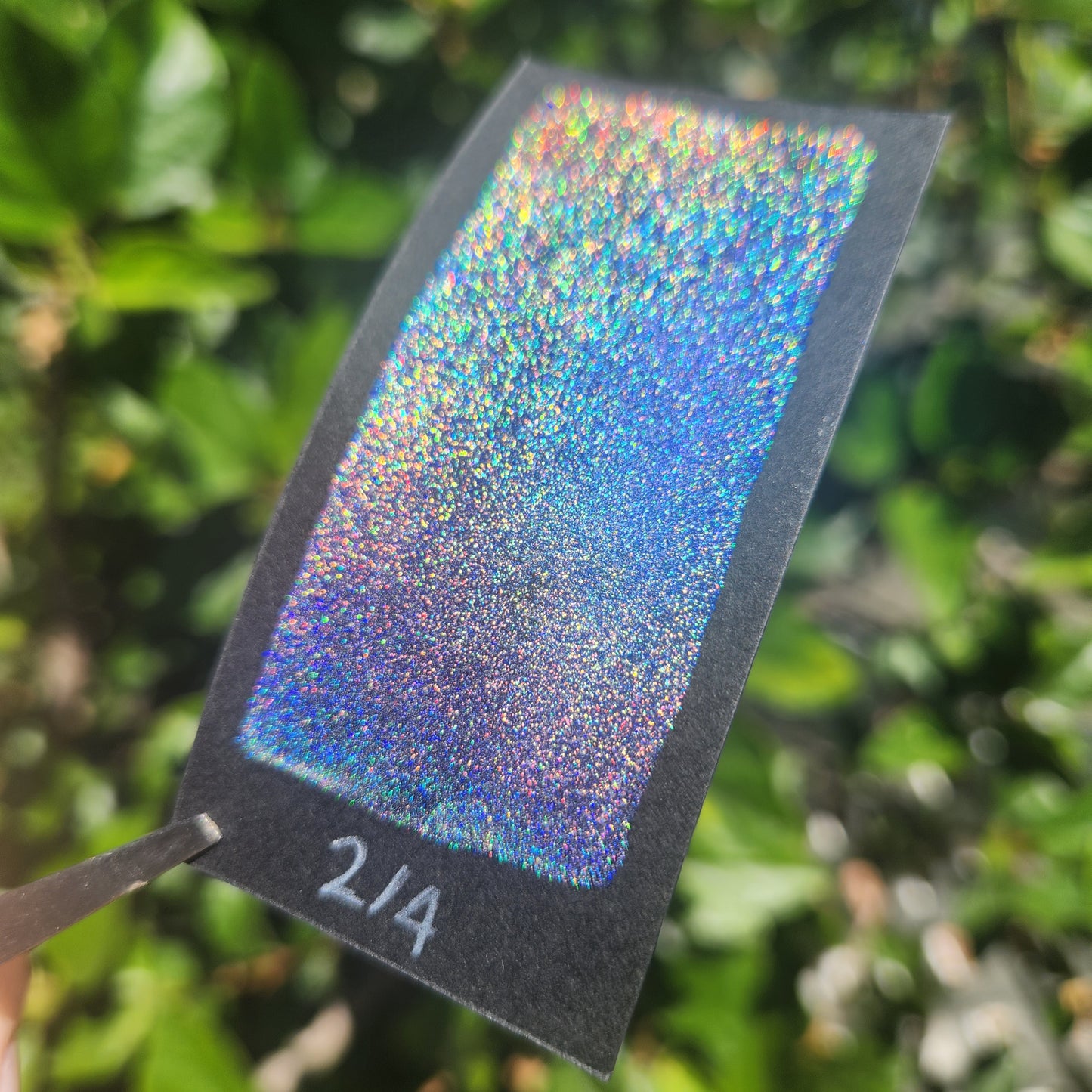 Dot Card Perfection Set Hologram Super Color Shift Chrome Handmade Shimmer Glitter Watercolor Paint