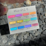Mica H12 E set Handmade Shimmer Watercolor Paint half pans