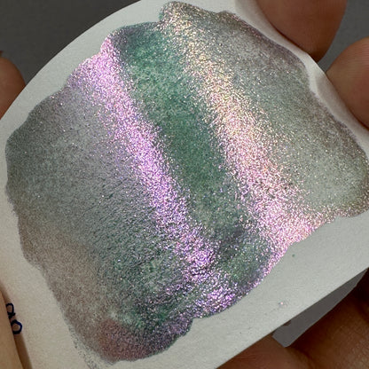 No.90 Lollipop Handmade Sampler Shimmer iridescent Multi Chrome Color Shift Watercolor Paints