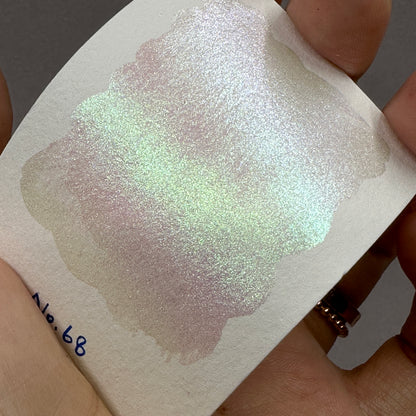 No. 68 Fairy colorshift watercolor paint half pan