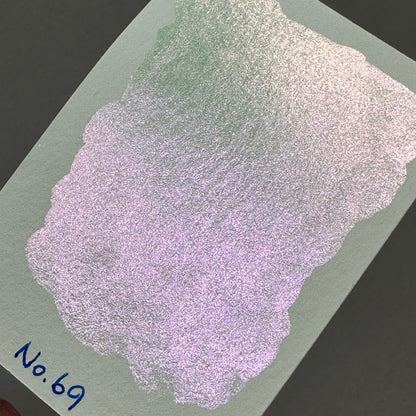No. 69 Fairy colorshift watercolor paint half pan