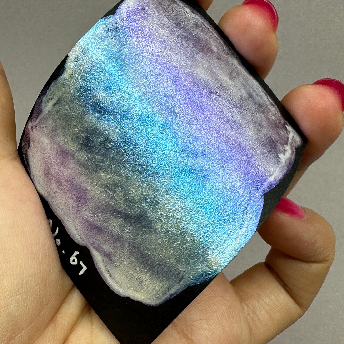 No. 67 Fairy colorshift watercolor paint half pan