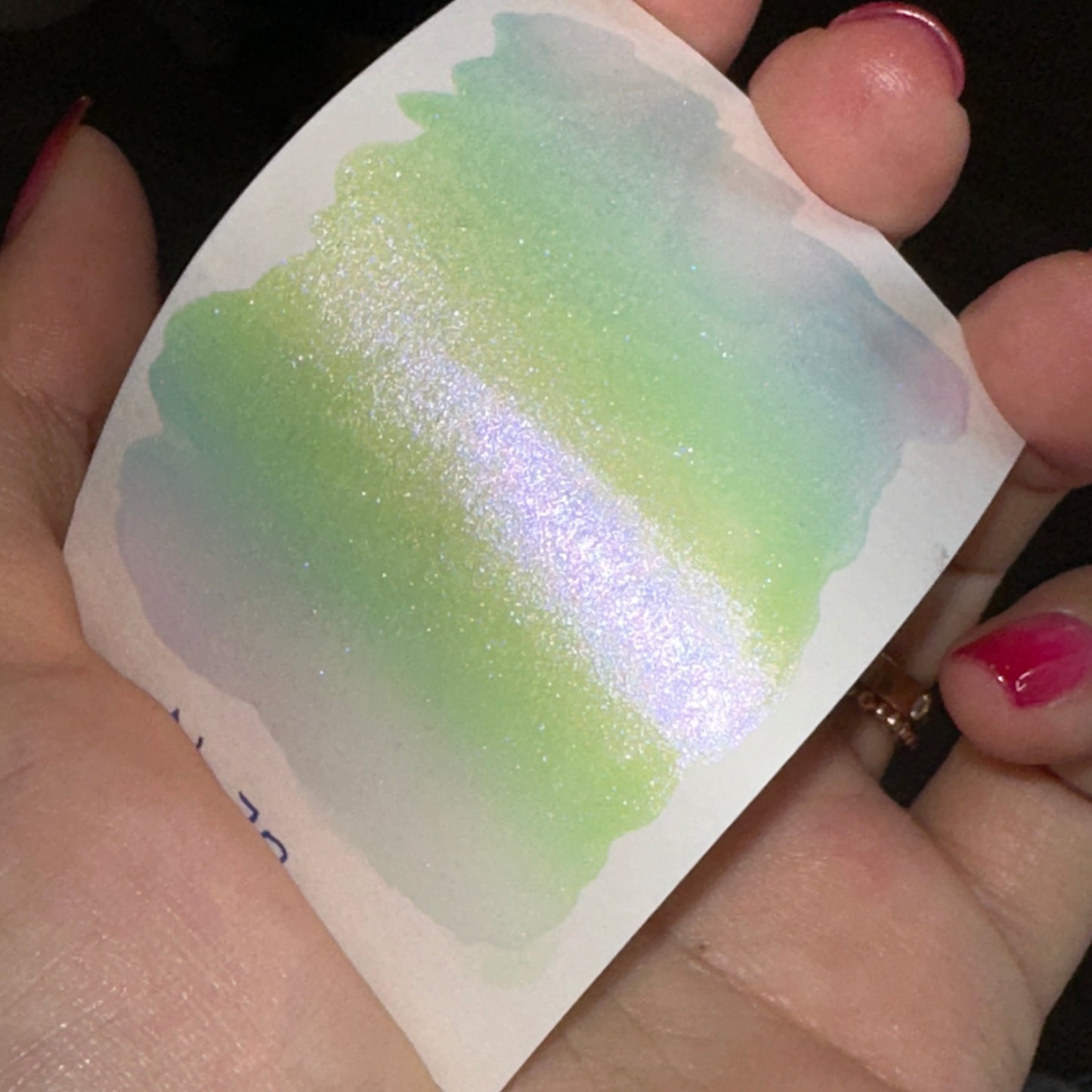 No. 70 Fairy colorshift watercolor paint half pan