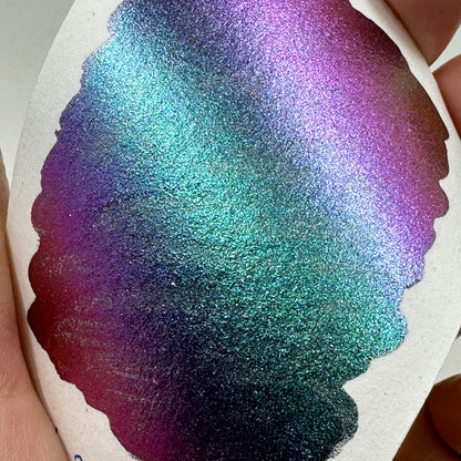 Pearl Dot Card Tester Sampler Watercolor Shimmer Glittery Paints