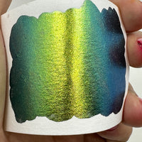 Pearl Dot Card Tester Sampler Watercolor Shimmer Glittery Paints