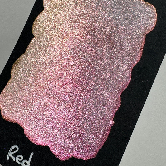 Red Rainbow Super Color Shift Handmade Shimmer Watercolor Paint