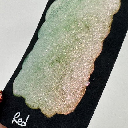 Red Rainbow Super Color Shift Handmade Shimmer Watercolor Paint