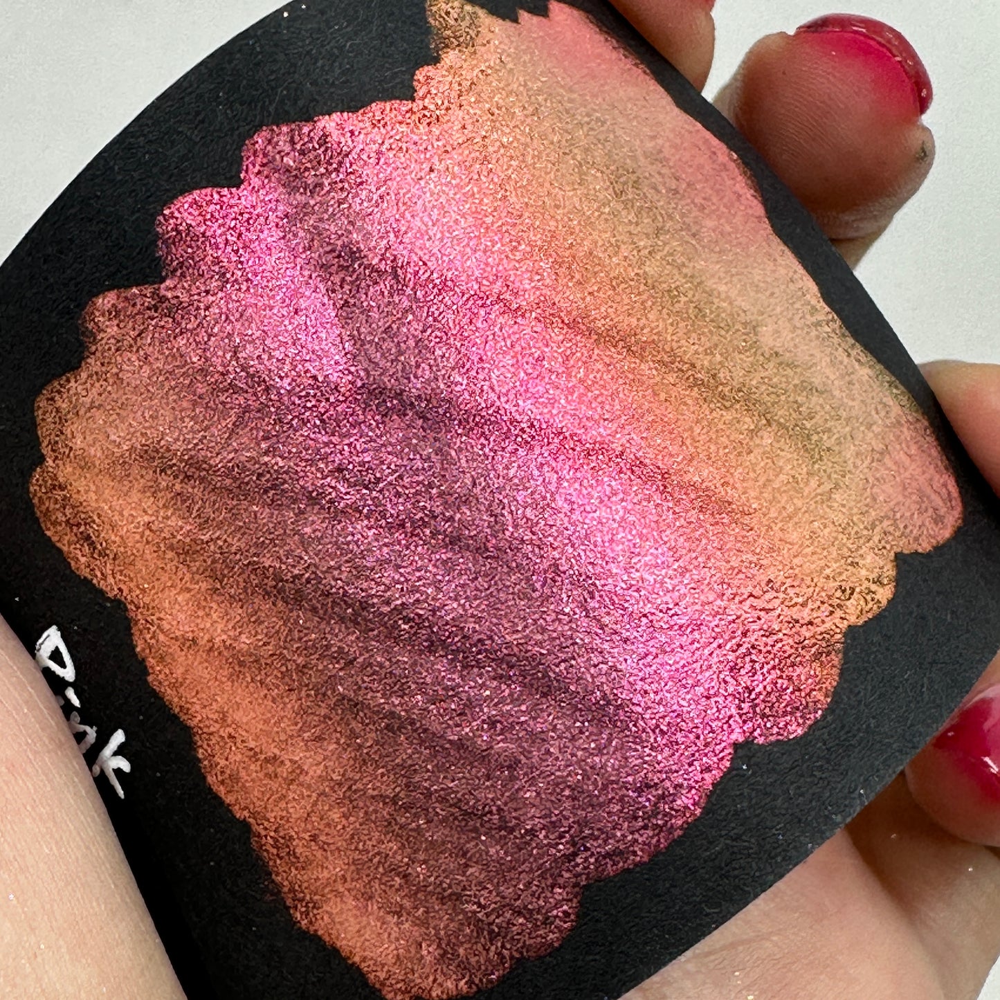 Pink Rainbow Super Color Shift Handmade Shimmer Watercolor Paint