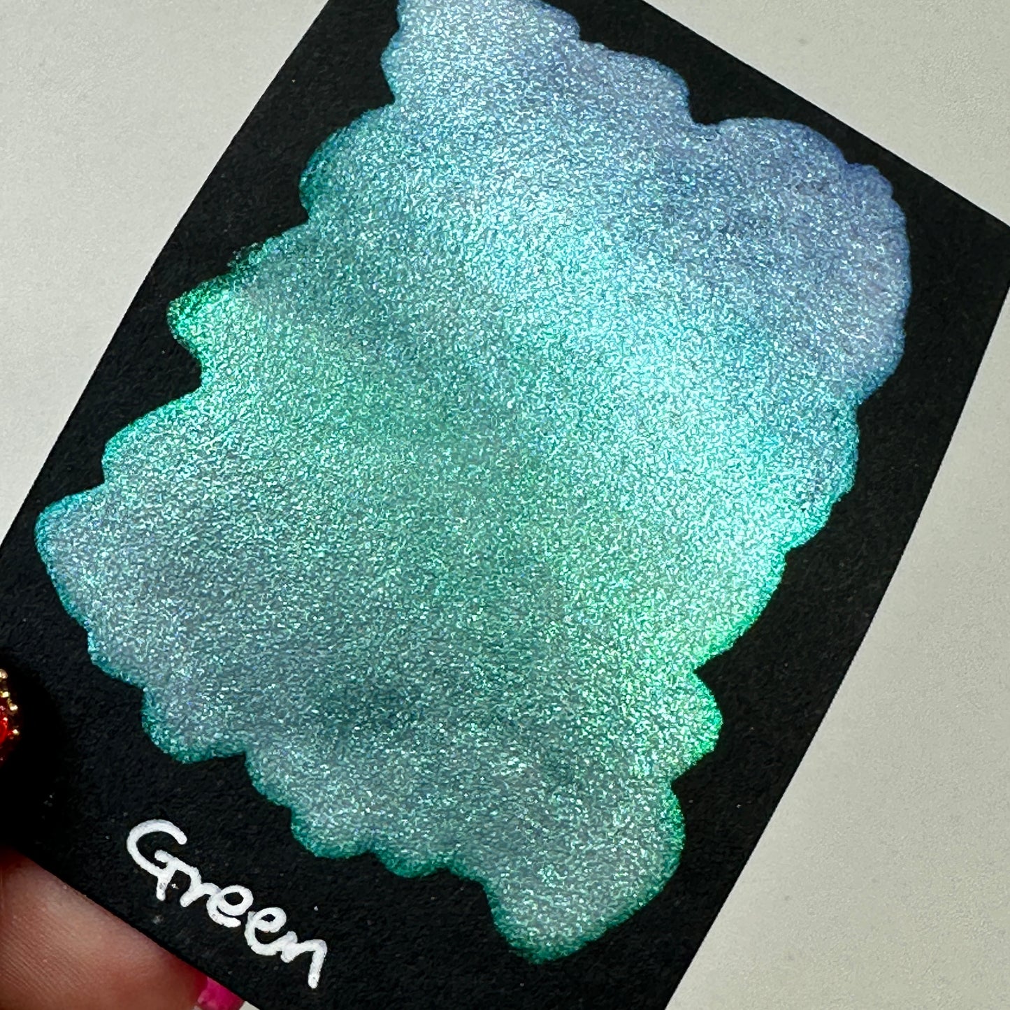 Green Rainbow Super Color Shift Handmade Shimmer Watercolor Paint