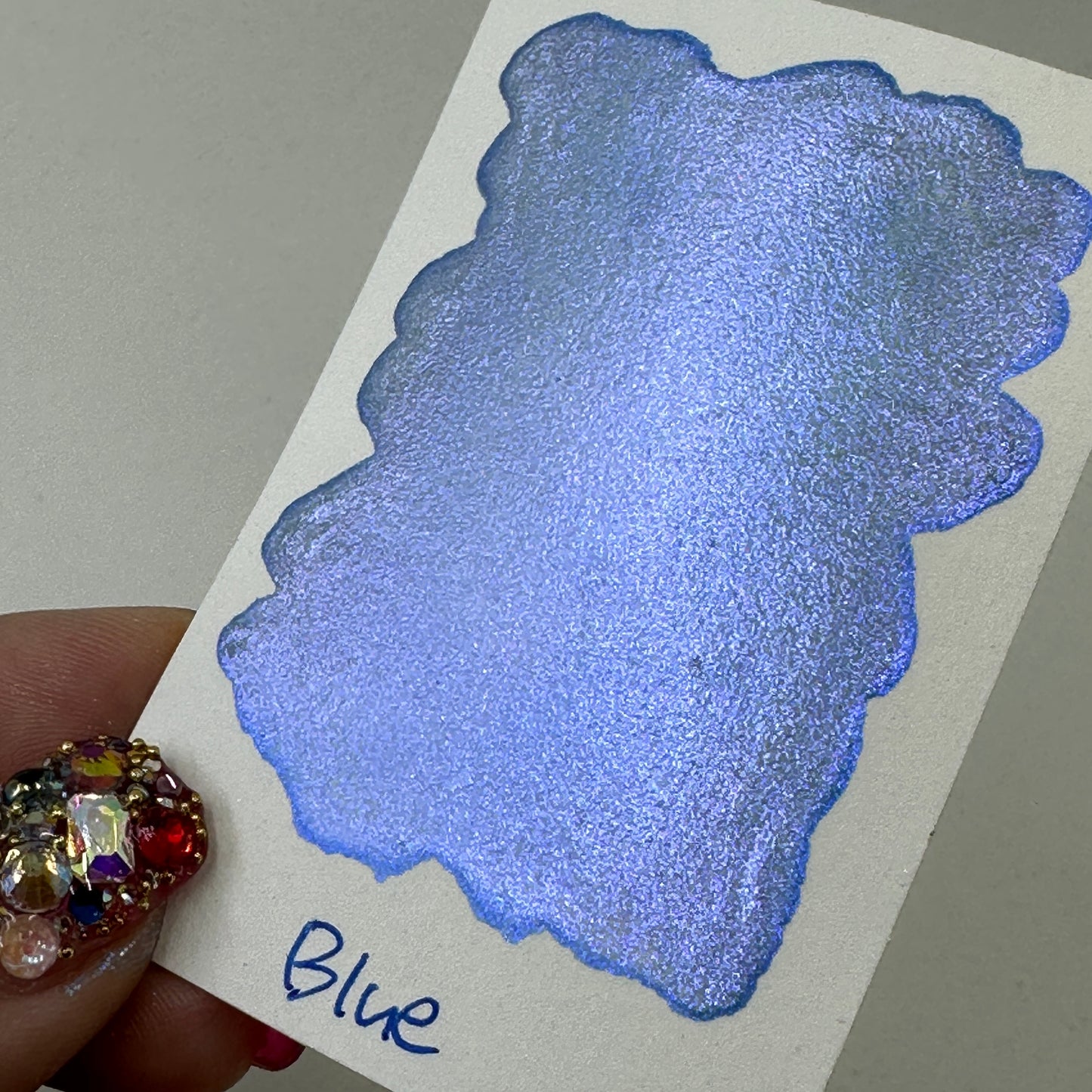 Blue Rainbow Super Color Shift Handmade Shimmer Watercolor Paint