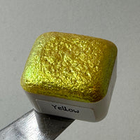 Yellow Rainbow Super Color Shift Handmade Shimmer Watercolor Paint