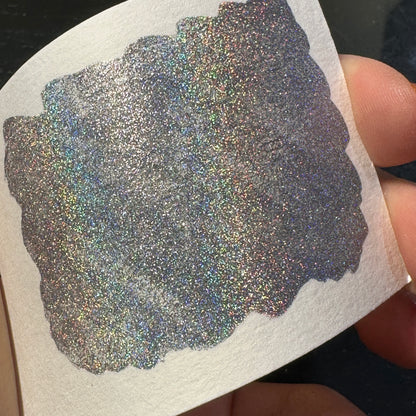 Stardust Handmade watercolor/Acrylic paints holographic Half/Quarter/Button pan