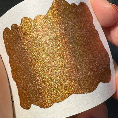 Limited GDHD gold holodust watercolor paint Half/Quarter pan