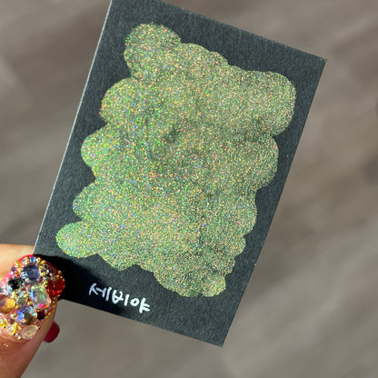 Limited Sevilla Half Renaissance series Handmade Colored Hologram Sparkle Watercolor Paint