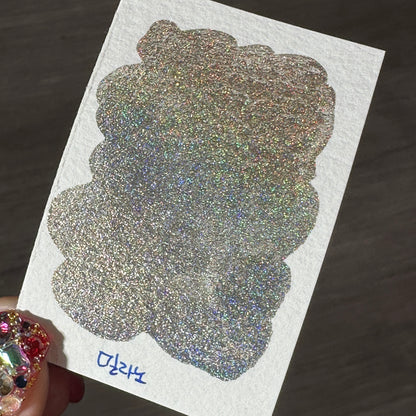 Milan Half Renaissance series Handmade Colored Hologram Sparkle Watercolor Paint