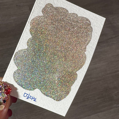 Milan Half Renaissance series Handmade Colored Hologram Sparkle Watercolor Paint