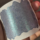 Quarter Midnight Night Series Handmade Glittery Hologram shimmer watercolor Paint by iuilewatercolors