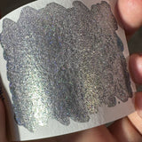 Quarter Dark Night Series Handmade Glittery Hologram shimmer watercolor Paint by iuilewatercolors