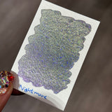 Quarter Nightmare Night Series Handmade Glittery Hologram shimmer watercolor Paint by iuilewatercolors
