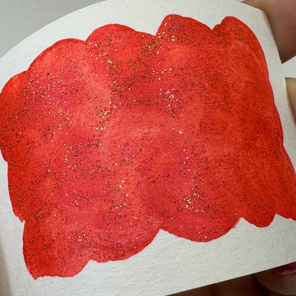 Jack-o-lantern Halloween 2023 Handmade Shimmer Neon Glittery Watercolor Paints by iuilewatercolors