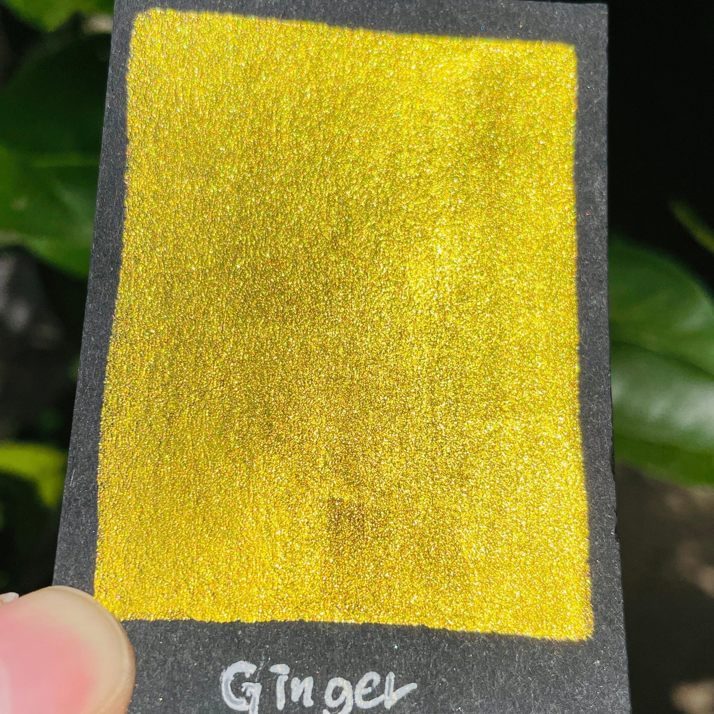 Ginger gold fell in love handmade shimmer mica watercolor paints Half pans